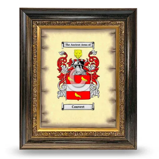 Couvert Coat of Arms Framed - Heirloom