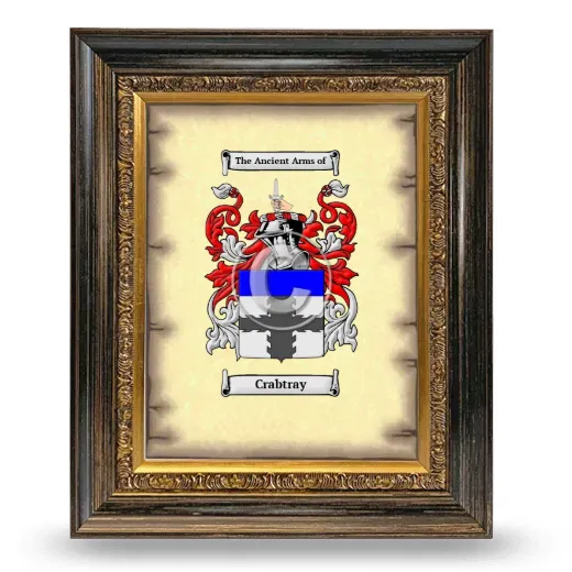 Crabtray Coat of Arms Framed - Heirloom