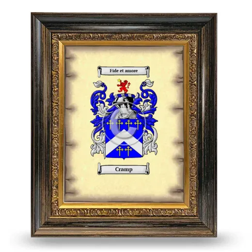 Cramp Coat of Arms Framed - Heirloom
