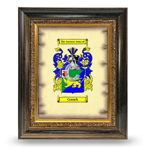 Cranch Coat of Arms Framed - Heirloom
