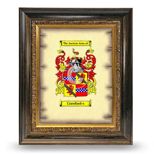 Crawford-s Coat of Arms Framed - Heirloom