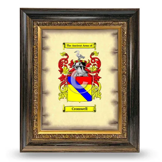 Cromwell Coat of Arms Framed - Heirloom