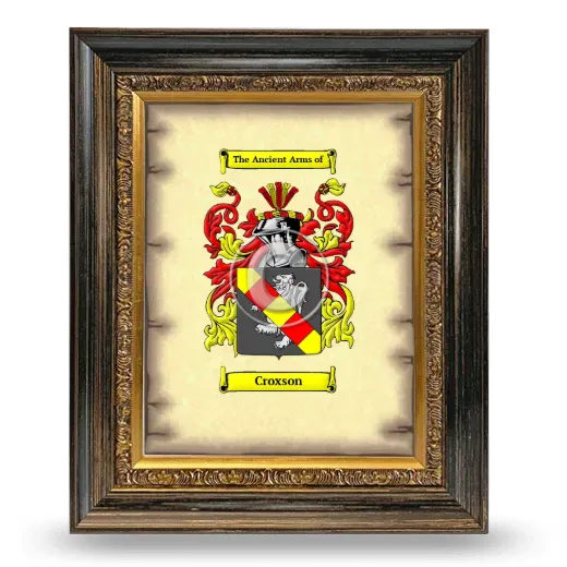 Croxson Coat of Arms Framed - Heirloom