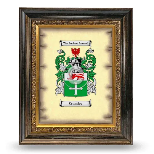 Crumley Coat of Arms Framed - Heirloom
