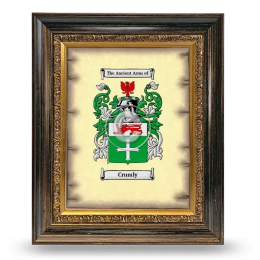 Crumly Coat of Arms Framed - Heirloom