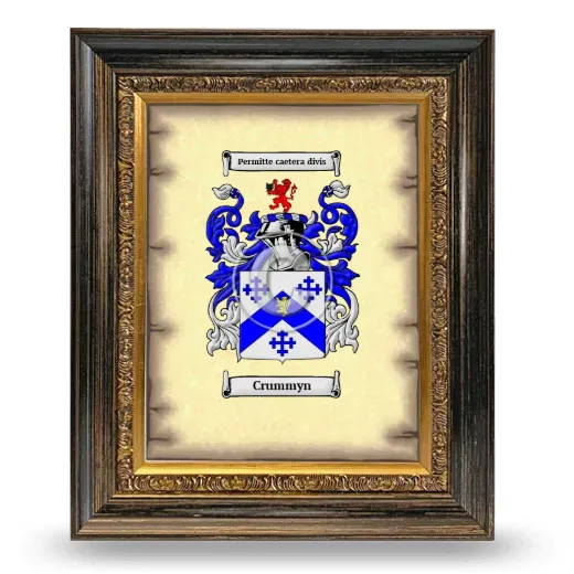 Crummyn Coat of Arms Framed - Heirloom