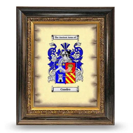 Cuadro Coat of Arms Framed - Heirloom