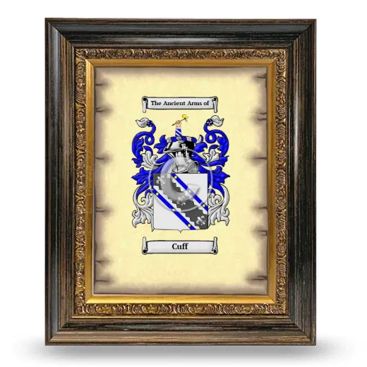 Cuff Coat of Arms Framed - Heirloom