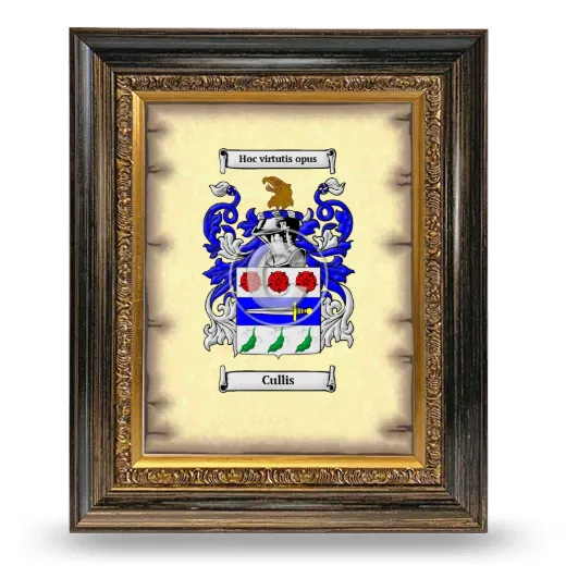 Cullis Coat of Arms Framed - Heirloom