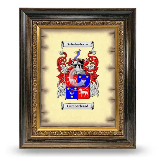 Cumberfeard Coat of Arms Framed - Heirloom
