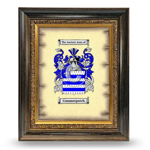 Cummerpatch Coat of Arms Framed - Heirloom