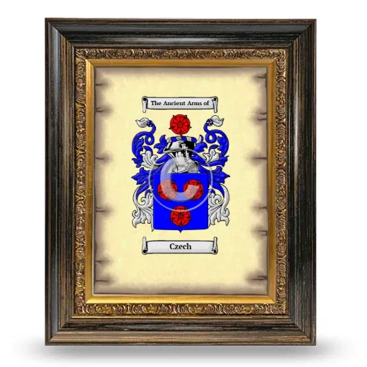 Czech Coat of Arms Framed - Heirloom