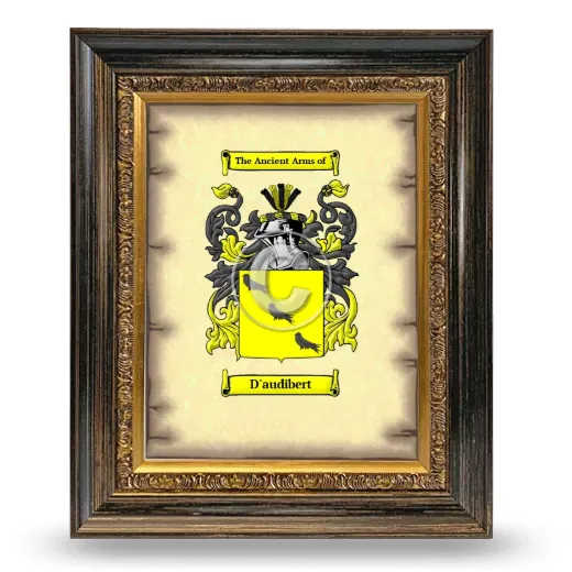 D'audibert Coat of Arms Framed - Heirloom