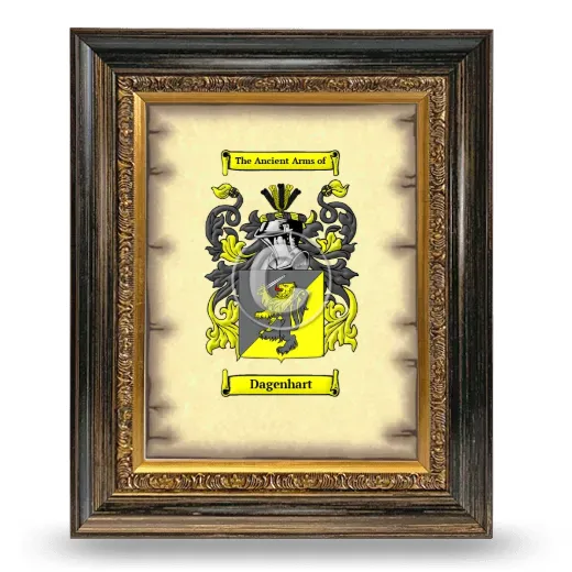 Dagenhart Coat of Arms Framed - Heirloom