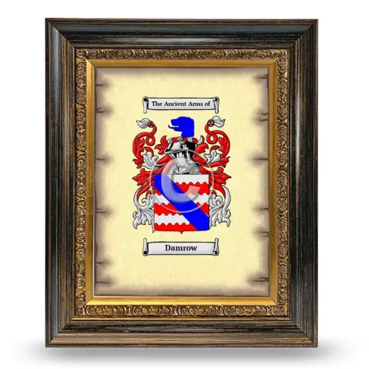 Damrow Coat of Arms Framed - Heirloom