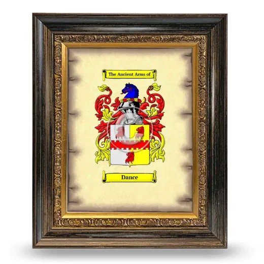 Dance Coat of Arms Framed - Heirloom