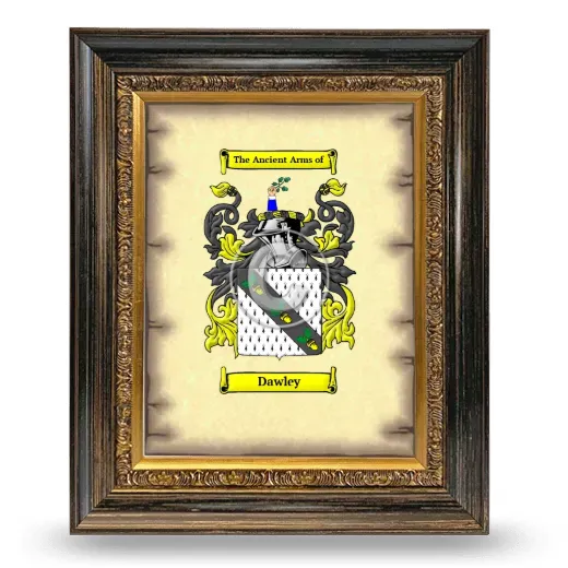 Dawley Coat of Arms Framed - Heirloom