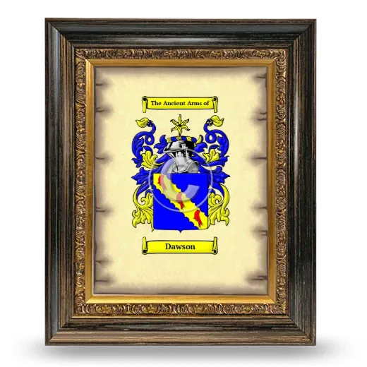 Dawson Coat of Arms Framed - Heirloom