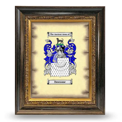 Dawsone Coat of Arms Framed - Heirloom