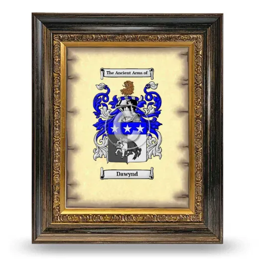 Dawynd Coat of Arms Framed - Heirloom
