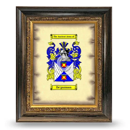 De'guzman Coat of Arms Framed - Heirloom