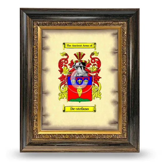 De-stefano Coat of Arms Framed - Heirloom