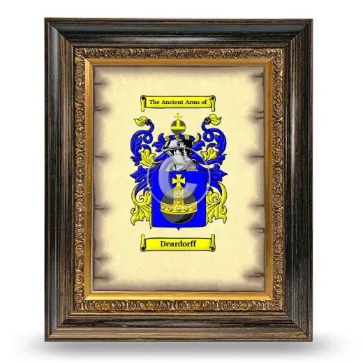 Deardorff Coat of Arms Framed - Heirloom