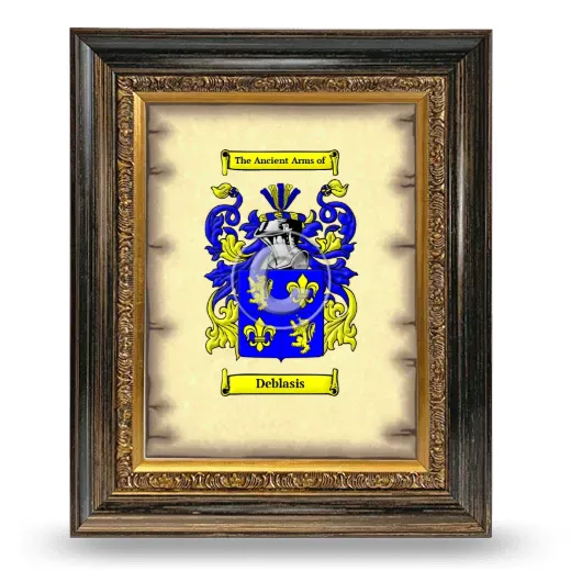 Deblasis Coat of Arms Framed - Heirloom