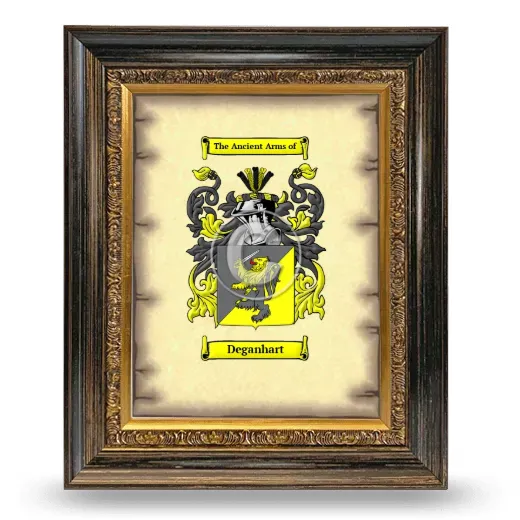 Deganhart Coat of Arms Framed - Heirloom