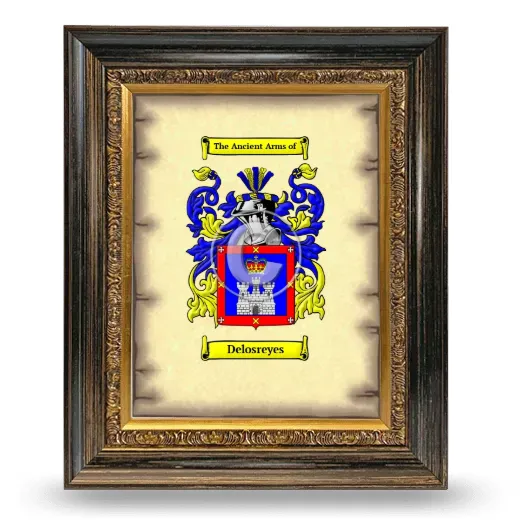 Delosreyes Coat of Arms Framed - Heirloom