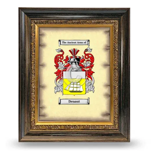Denaut Coat of Arms Framed - Heirloom