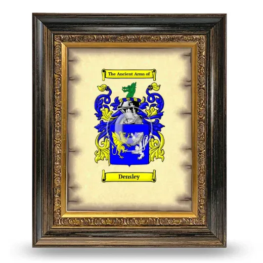 Densley Coat of Arms Framed - Heirloom