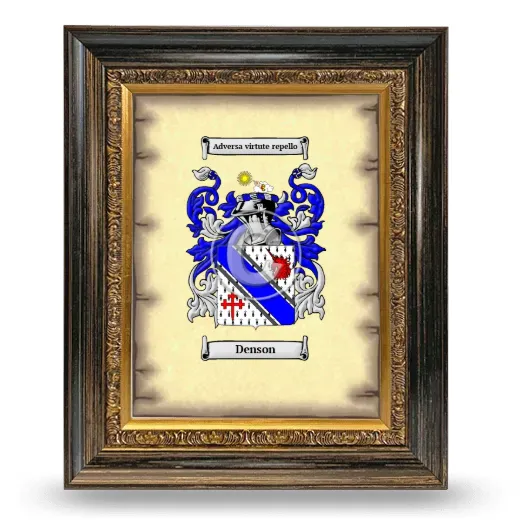 Denson Coat of Arms Framed - Heirloom