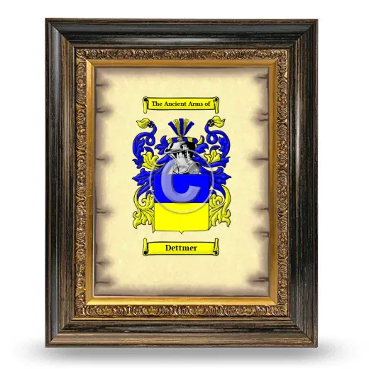Dettmer Coat of Arms Framed - Heirloom