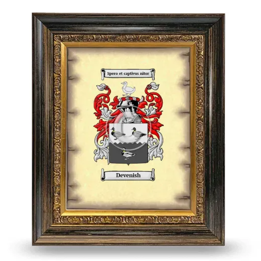 Devenish Coat of Arms Framed - Heirloom