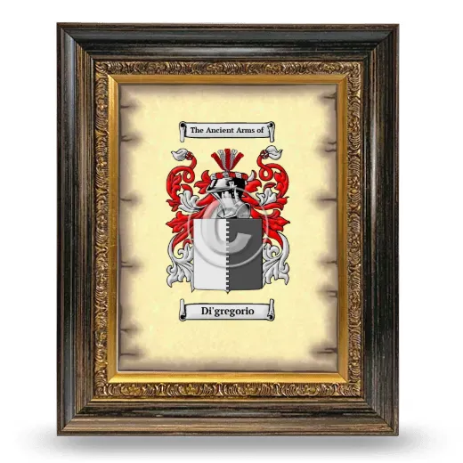 Di'gregorio Coat of Arms Framed - Heirloom
