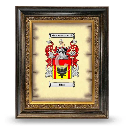 Dias Coat of Arms Framed - Heirloom