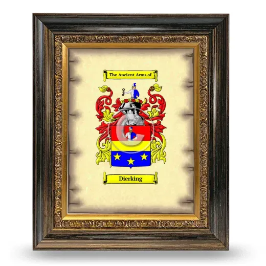 Dierking Coat of Arms Framed - Heirloom