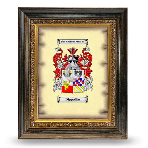 Dippolito Coat of Arms Framed - Heirloom