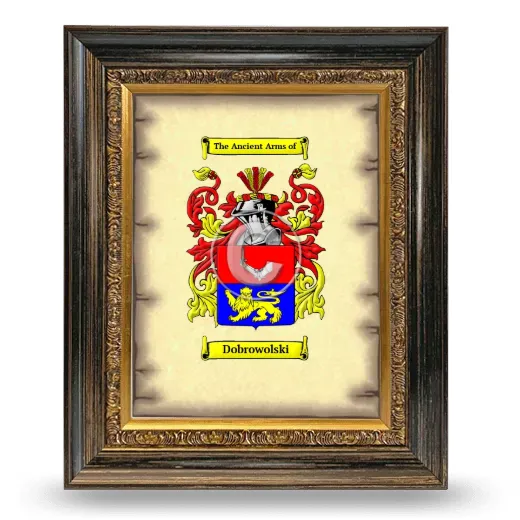 Dobrowolski Coat of Arms Framed - Heirloom