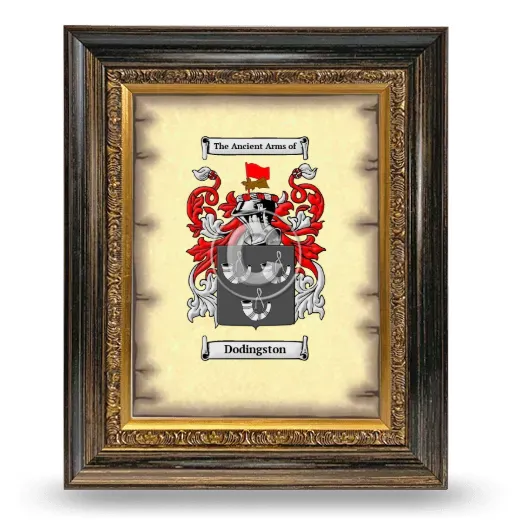 Dodingston Coat of Arms Framed - Heirloom