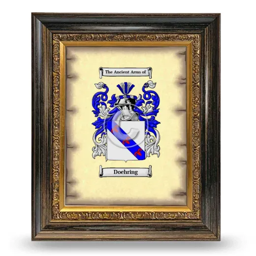Doehring Coat of Arms Framed - Heirloom