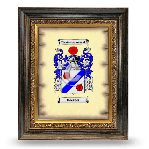 Doerner Coat of Arms Framed - Heirloom