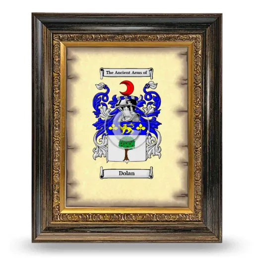 Dolan Coat of Arms Framed - Heirloom