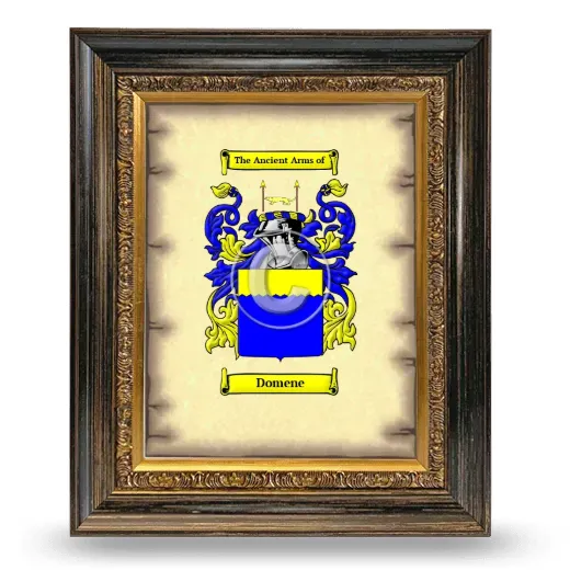 Domene Coat of Arms Framed - Heirloom