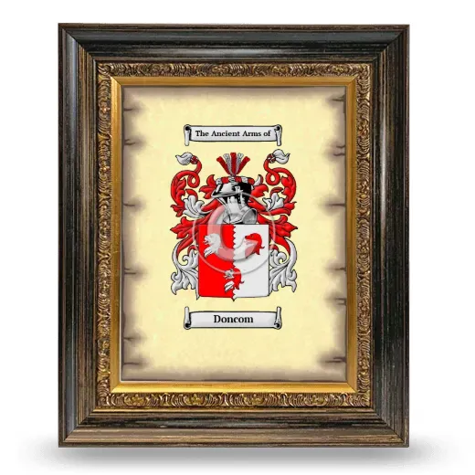 Doncom Coat of Arms Framed - Heirloom