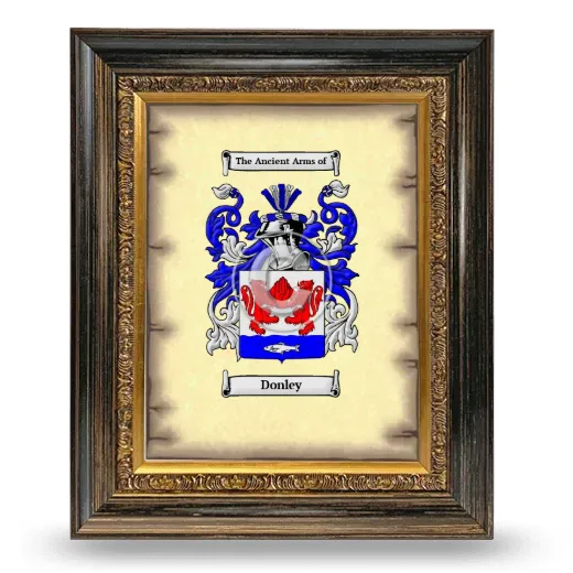 Donley Coat of Arms Framed - Heirloom