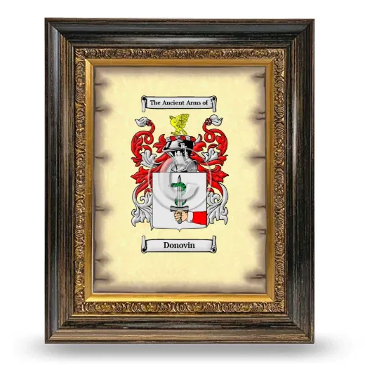 Donovin Coat of Arms Framed - Heirloom