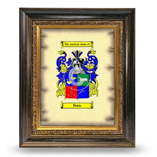 Dorn Coat of Arms Framed - Heirloom