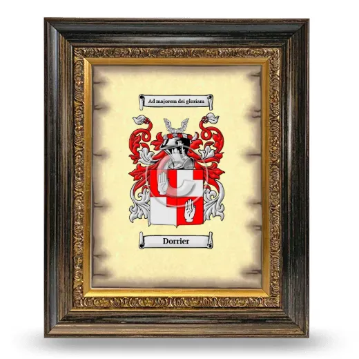 Dorrier Coat of Arms Framed - Heirloom